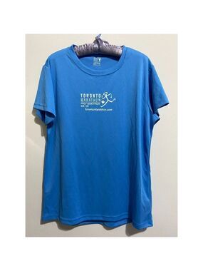 Avalanche Toronto Marathon 5K Women's Tee Size XL Blue